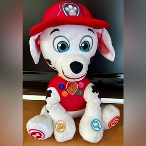 PAW Patrol Marshall's Read-to-Me Adventure dog plush toy